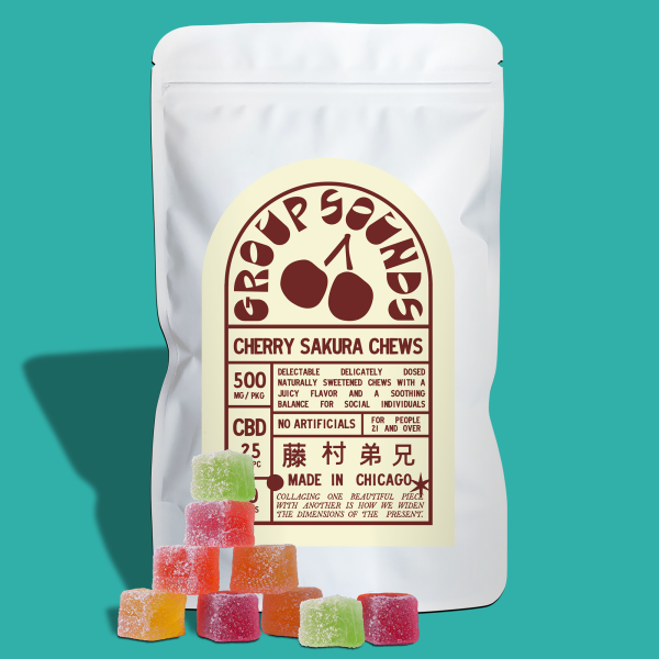 500mg Full Spectrum CBD Cherry Sakura Gummy Chews